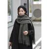 Autumn and Winter Scarf Shawl High end Versatile Solid Color Scarf for Women Autumn and Winter Warm New Imitation Cashmere Scarf