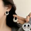 S925 Silver Snake-Shaped Hoop Earrings with Micro-Paved Zirconia - Retro Fashion for Women