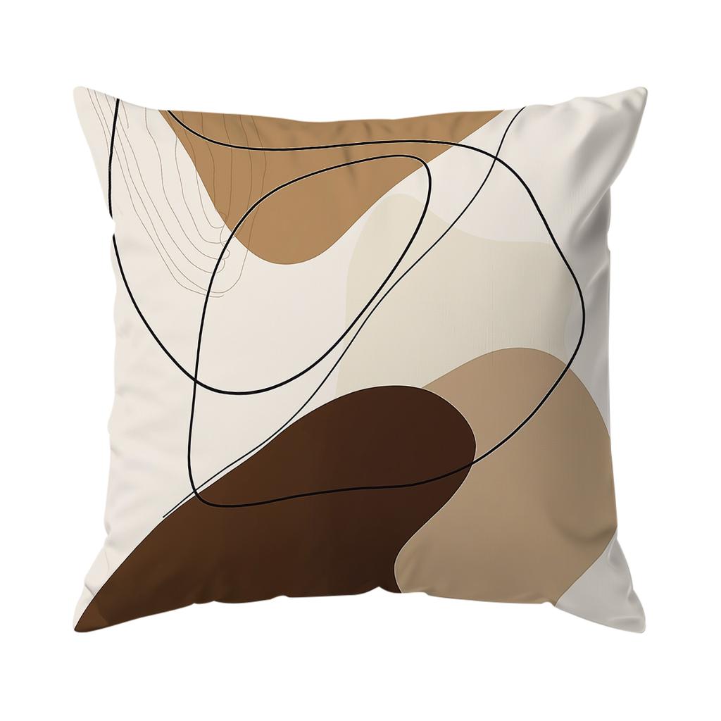 Bohemian Abstrakt Braun Kissenbezug Bedruckt Polyester 40/45/50cm Dekokissenbezug Dekokissen für Sofa Kissenbezug Heimdeko
