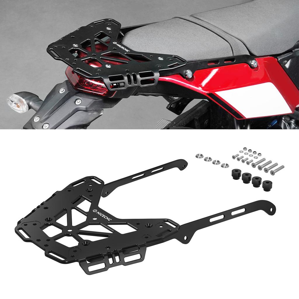 NICECNC Para Yamaha Tenere 700 Bagageiro Suporte para Bauleto Suporte de Carga Para Yamaha Tenere 700 2019-2024 2020 2021 2022 2023
