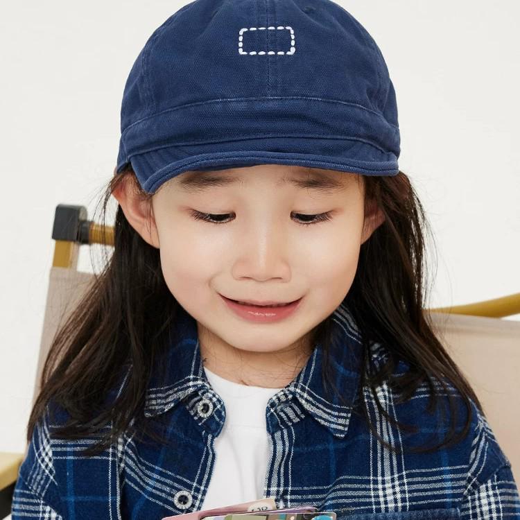 Kids' Summer Sun Protection Embroidered Baseball Cap - Soft Duckbill Design