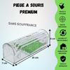 Piège a souris rat vivant transparent sans cruauté. puissant, efficace réutilisable.cage anti rongeur pour attraper mulot nuisible