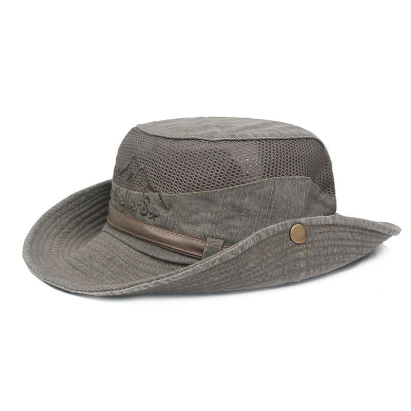 

Hat Sun Protection Bucket Cargo Safari Bush Jungle Summer Fishing Mens Women Military Green