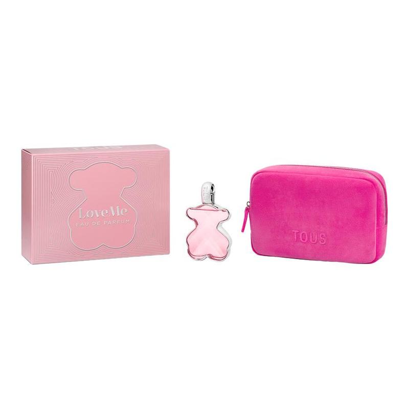 TOUS LoveMe Women s Perfume Set EDP Floral and Fruity + Cosmetic Bag LoveMe 90ml розовый