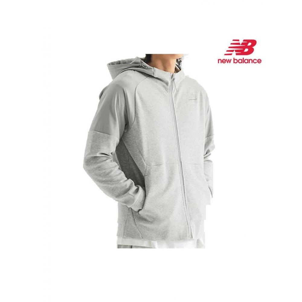 

Куртка New Balance Uni Tech с капюшоном и застежкой-молнией серая 95