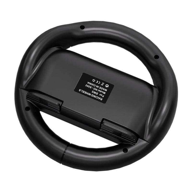 1 Pair Immersive Motion Control Steering Wheel for NS2 Console with Ergonomic Nonslip Grip Button Design