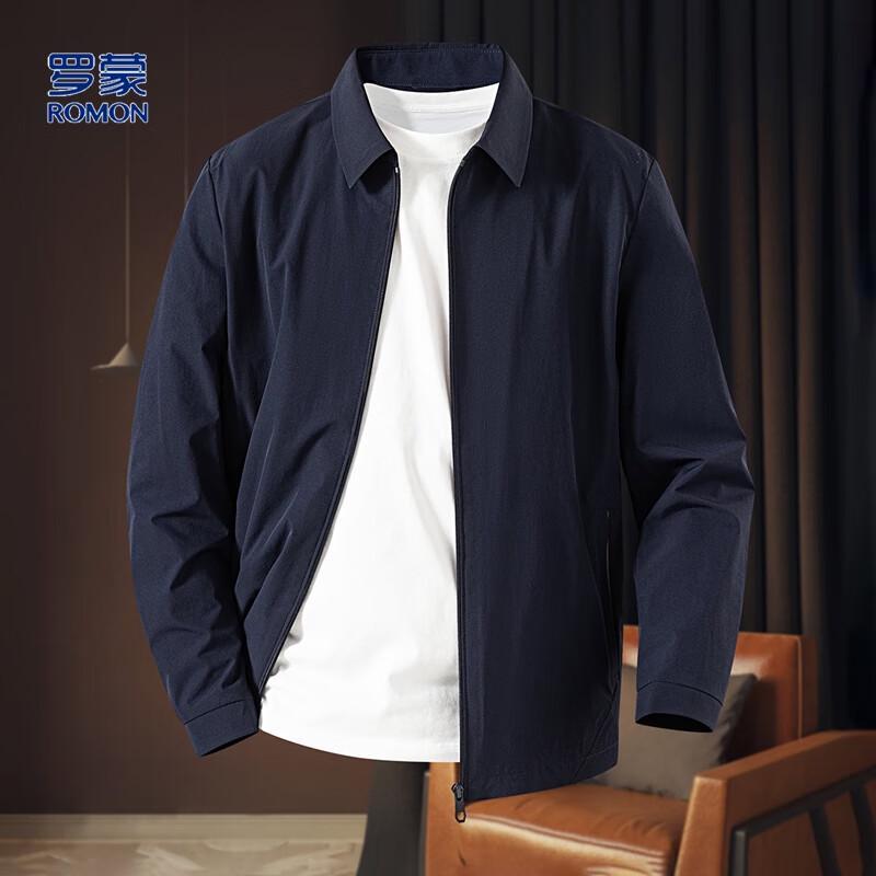 

Romon Men s Micro-Wrinkle Casual Jacket XL