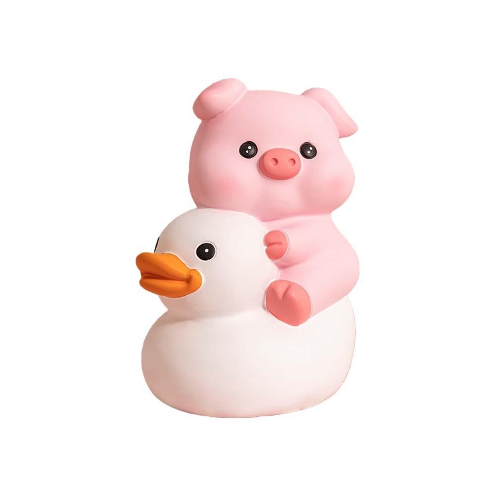 

Animal Pig Money Jar Vinyl Coin Saving Box Practical Pig Vinyl Piggy Bank Home S 18x13x11cm