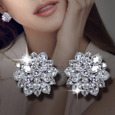 ChicSilver 925 Sterling Silver Men Women CZ Stud Earrings Cute Skull Studs Gothic Cool Statement Skeleton Jewelry