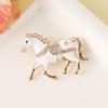 Traditional Running Horse Brooch Vintage Animal Lapel Pin Gift Brooch Pins  Women