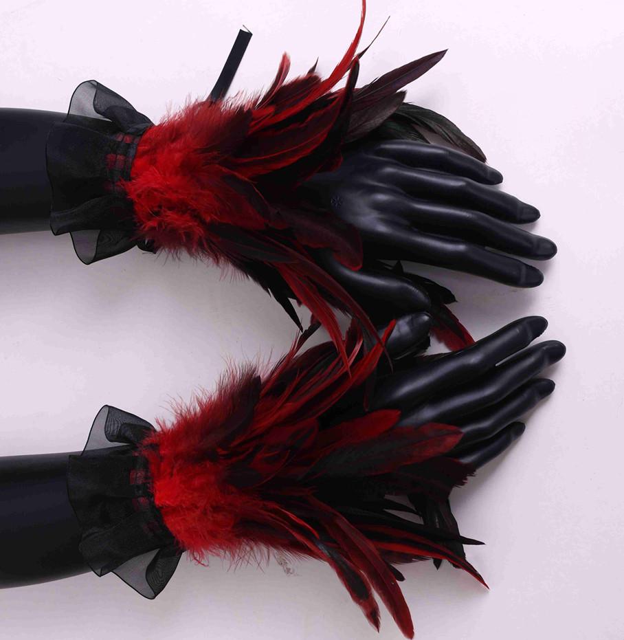 Kleiderdekoration, Handaccessoires, Chiffongarn, Federarmbänder und Ärmel, Party- und Tanzverkleidung, Vielseitige Handschuhaccessoires