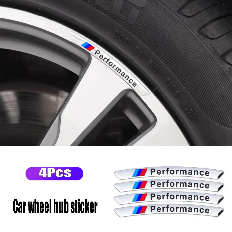 BERV3 Car Wheel Hub Aluminum Alloy Sticker Decorative Accessories For BMW X1 X2 X3 X5 X4 X6 X7 iX3 F20 F10 F07 E70 E46 E90 E92 E