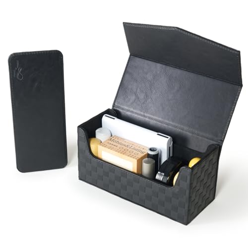 

Möbius [Checkered Pattern Corporate Seal Case Series, Medium Size] Hanko Case, Rubber Stamp Case, Ink Box, Seal Case for Corporate Use (Seal, Rubber S