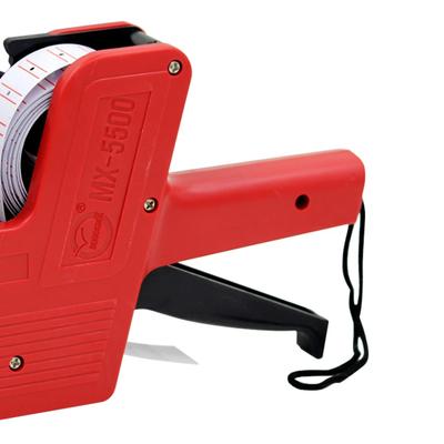 MX-5500 Label Maker Pricing Gun 1 Line Label 8 Digits 1 Ink Plastic Random Color for Retail Shop Grocery Store For Office Mall