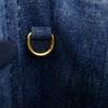 PRADA Canapa Handbag 1BG439 Tote Bag Blue denim Women Used