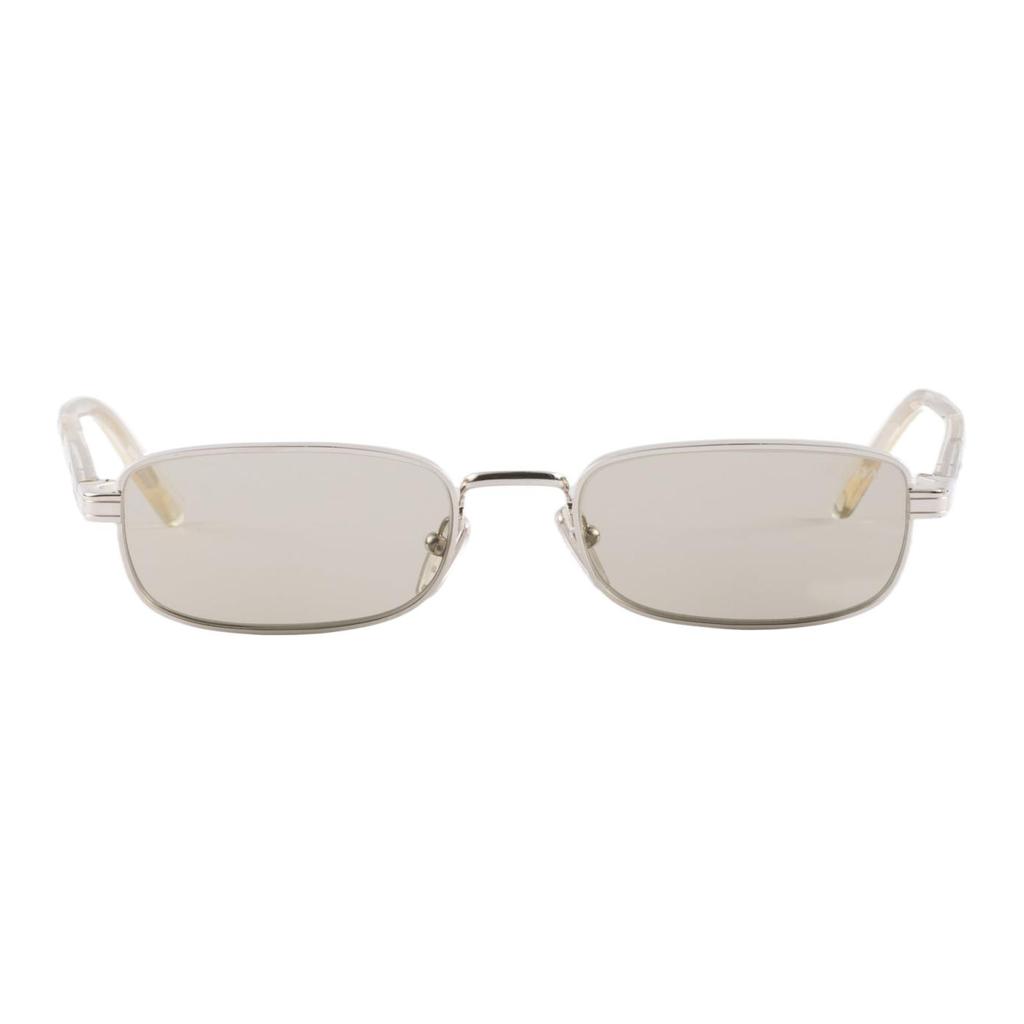 Prada Original Design Square Sunglasses Men Sunglasses Silver SPRB54E1BCC054