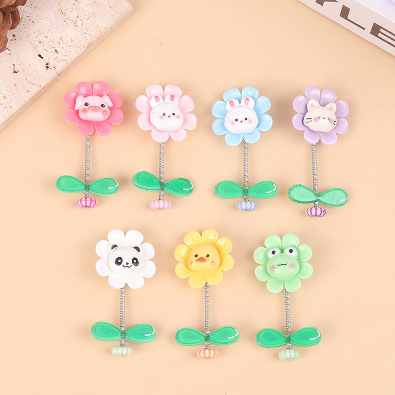 Flower Car Ornaments Car Center Console Dashboard Ornament Shake Head Flower Car Accessories
