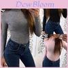 Damen Langarm Rollkragen Lässige Slim Tops Strickpullover Winter T-Shirt Bluse mit hochwertigem Stoff und zeitlosem Stil