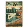 Camping Metal Posters Tin Sign Decor Vintage Plaque Metal Plate Retro Posters Wall Art Decor for Trip