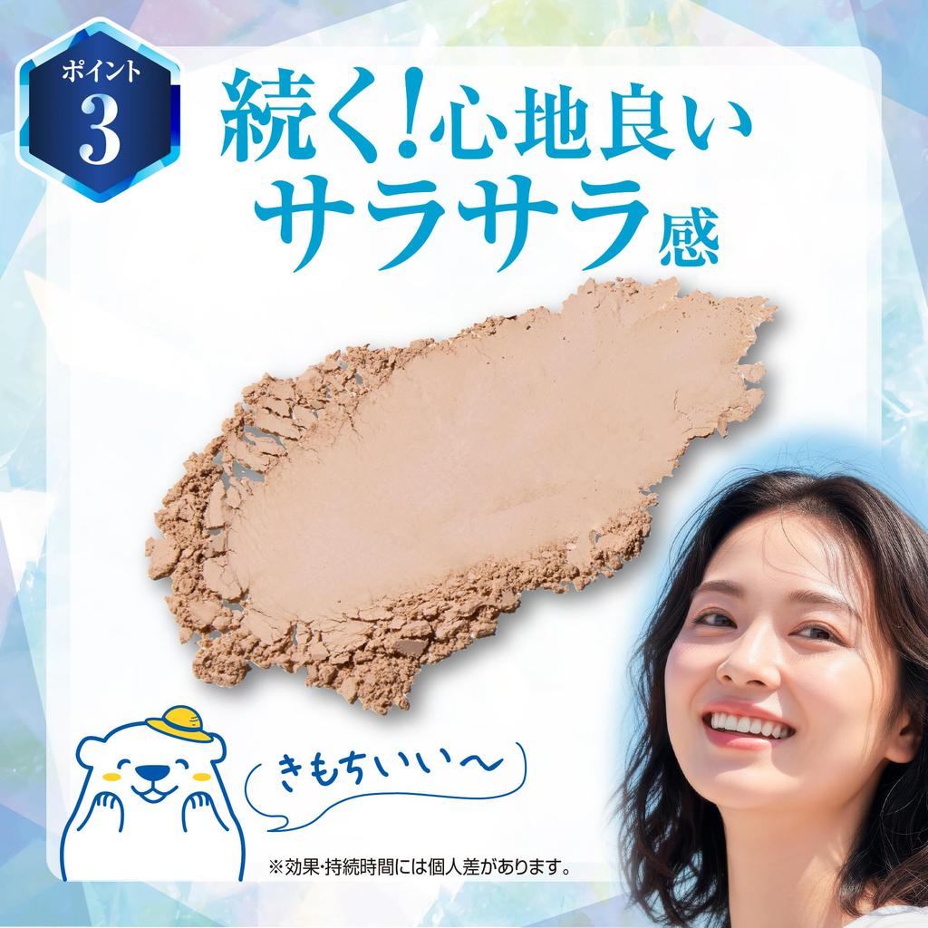 Cooling Charge Makeup Keep Powder UV 8g  SPF50+ PA++++ Face Powder Cooling UV Protection Makeup Touch-up Smooth Feeling Pore and Dullness Natural