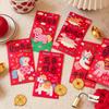 6Pcs/Set Cartoon Creativity Chinese New Year Money Envelope Lucky Red Pockets 2026 Horse Year Spring Festival Red Envelope