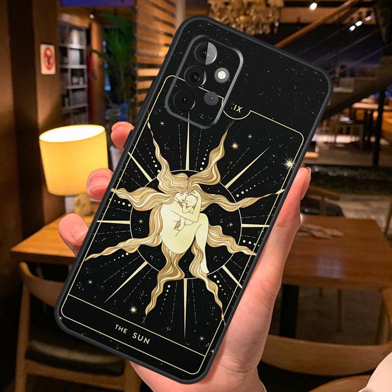 Astrology Tarot Cards Phone Case For Samsung A51 A71 A50 A70 A13 A23 A33 A53 A12 A22 A32 A42 A52 A54 A34 A14 Cover