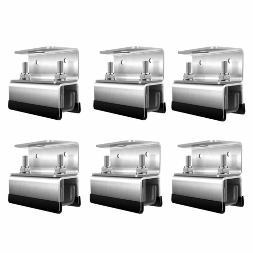 4/6PCS Van Roof Rack Mount Kit Stainless Steel RVs Photovoltaic Brackets Roof Racks Camping Steel Stability Box Brackets Box