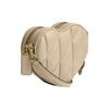 New COACH Heart Quilted Leather Heart Bag, Shoulder Bag, Crossbody Bag Trumpets Women's Beige CE725-B4IY
