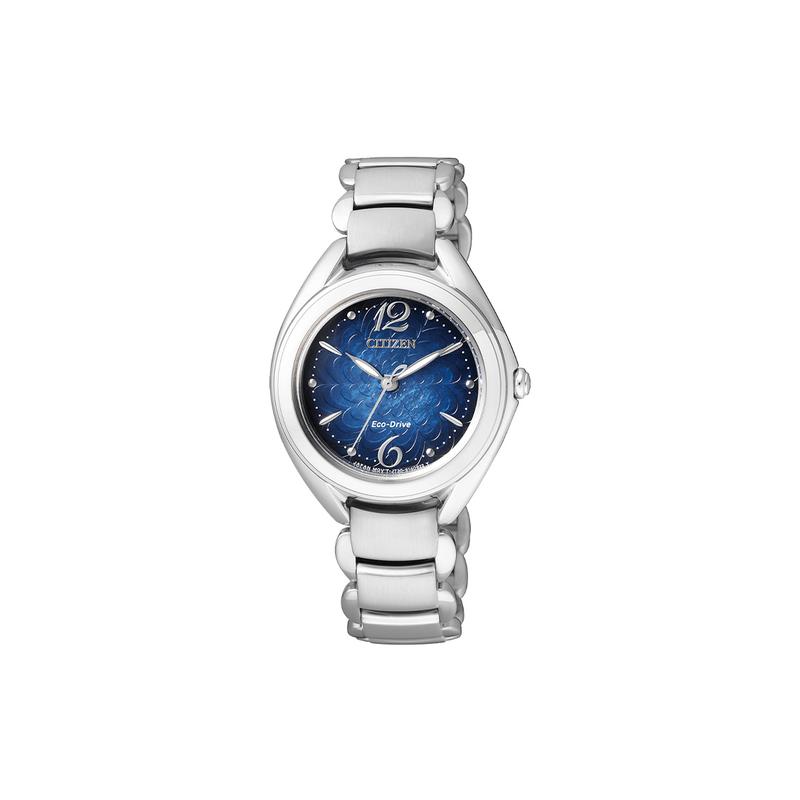 

CITIZEN Eco-Drive Series 50 Meters Waterproof Solar Quartz Steel Strap Women s Watch Silver Dial FE2070-50L синій