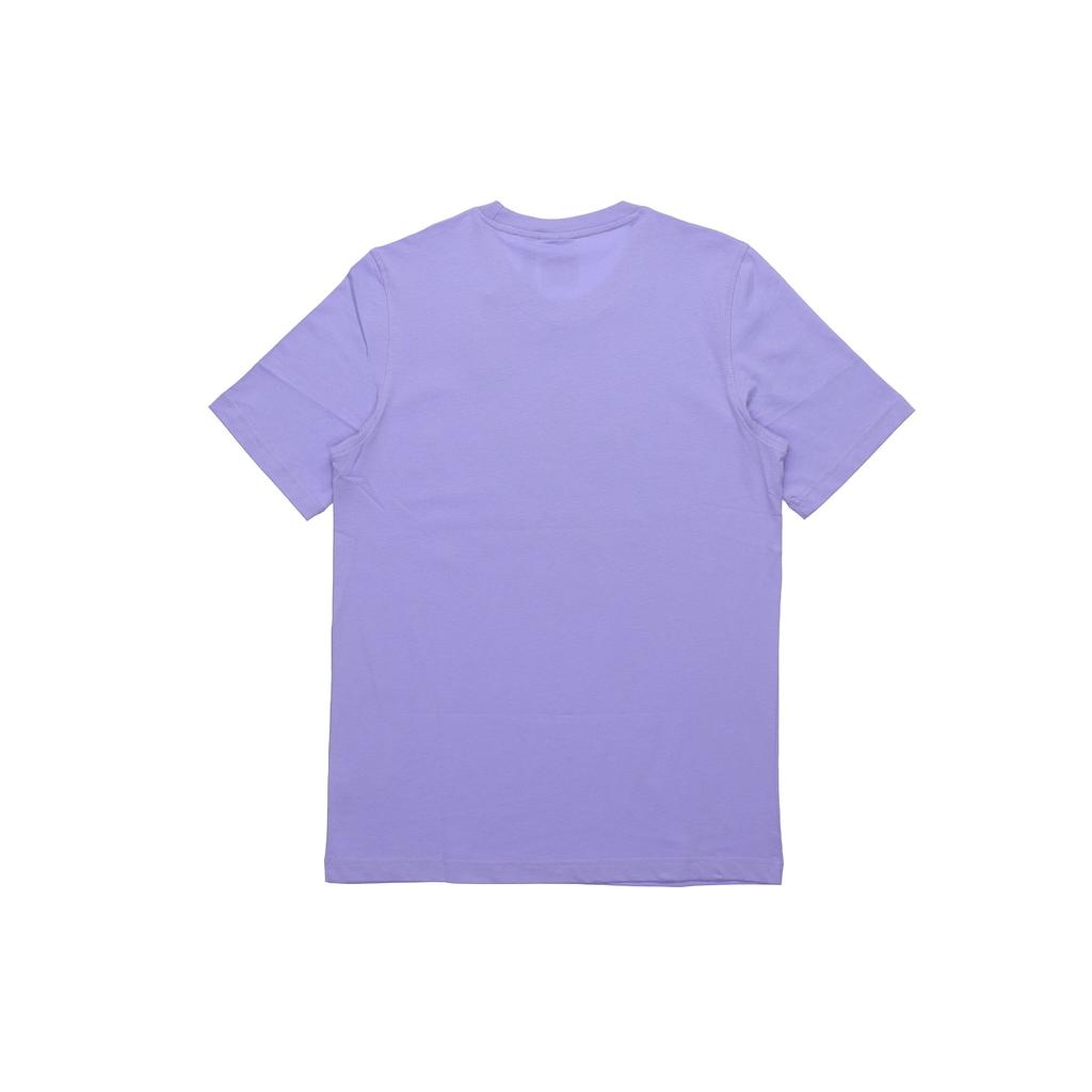 Adidas Originals Trefoil Logo Print Knit Short Sleeve T-Shirt Men Tops Light-Purple GN3481