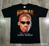 Amerikanischer Street Graffiti Schwarzes Kurzarm-T-Shirt Für Unisex Und Unisex Bedruckt Mit Blumendesign Reines Baumwoll-Oberteil