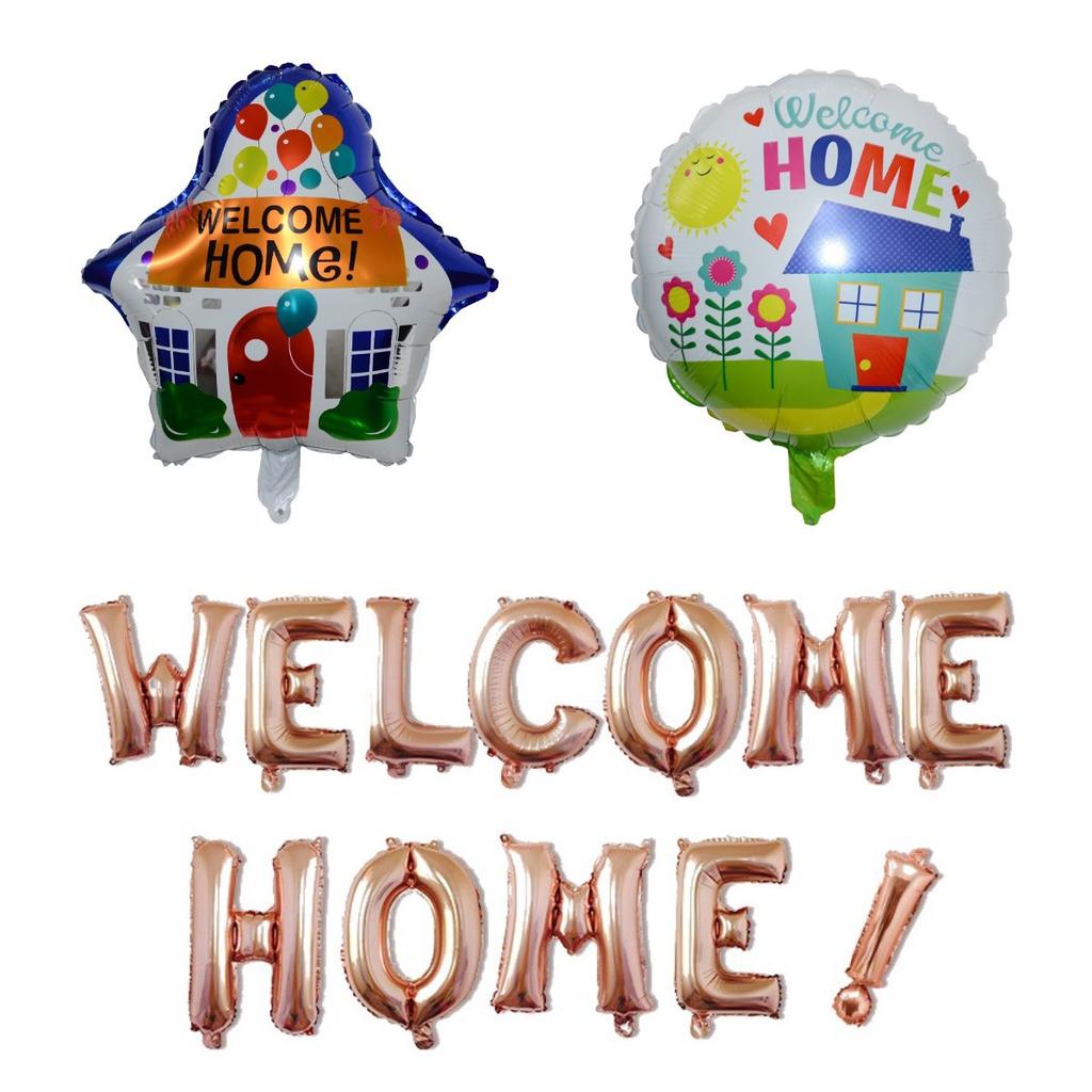 Welcome Home! Welcome Home Alphabet Balloon School Party Balloon Set Aluminum Film Balloon