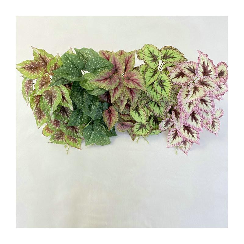 Printed Begonia 3d Wall Mounted Plant For Wedding Props And Styling Home