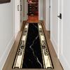 Luxury Modern Carpet Runner Hallway Non-slip Corridor Carpets Golden Aisle Rug Washable Living Room Decoration Long Floor Mats