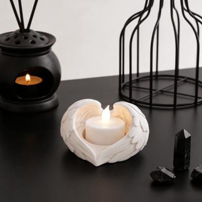 Engelenvleugel Kandelaar, Geschikt Voor Theelichtjes Of Imitatiekaarsen, Is Een Ideale Keuze Voor Woondecoratie En Tafeldecoratie. Dit Unieke