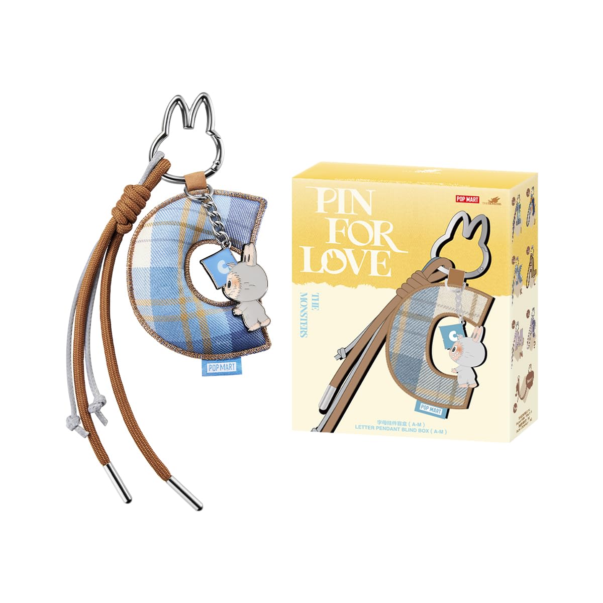 

[POP MART] Официальный магазин THE MONSTERS БРЕЛОК-ПИНДЯЛЬ ДЛЯ ЛЮБВИ Серия Плюшевый Подвеска (А-М) [1 шт.] Lovebu Инициал Инициал Lovebubu Lovebu Pop Mart Слепой бокс