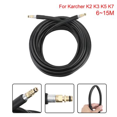 Car Washer For Karcher K-series Car Cleaning Tools Water Hose for Pressure Cleaner High Pressure Washer Hose Pipe Cord 6 10 15 Meters