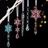 Christmas Transparent Snowflake Decoration Acrylic Transparent Snowflake Christmas Tree Decorative Pendant