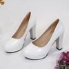 Fashion Women Pumps Shoes Pointed Toe High Heels PU Leather Shallow Slip-On Round Toe Casual Wedding Party Derss Solid Heels Women Shoes
