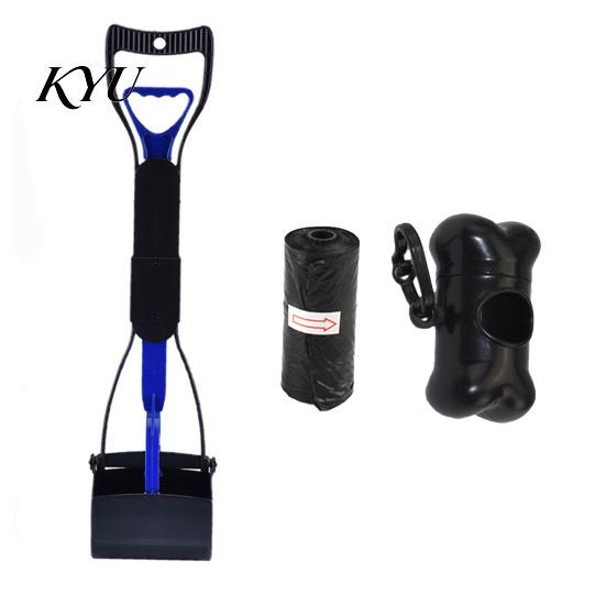 Foldable Waste Scooper for Dogs Dog Pooper Scooper, Portable Pet Cleanup Tool with 20 Bags, Backyard Remover Carry Case, Yard, Lawn, Outdoor