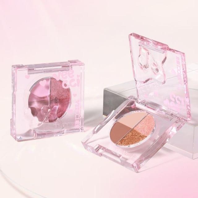 VEECCI - Mini 4-Color Eyeshadow - 4 Types M01# Amber Brown - 2.2g