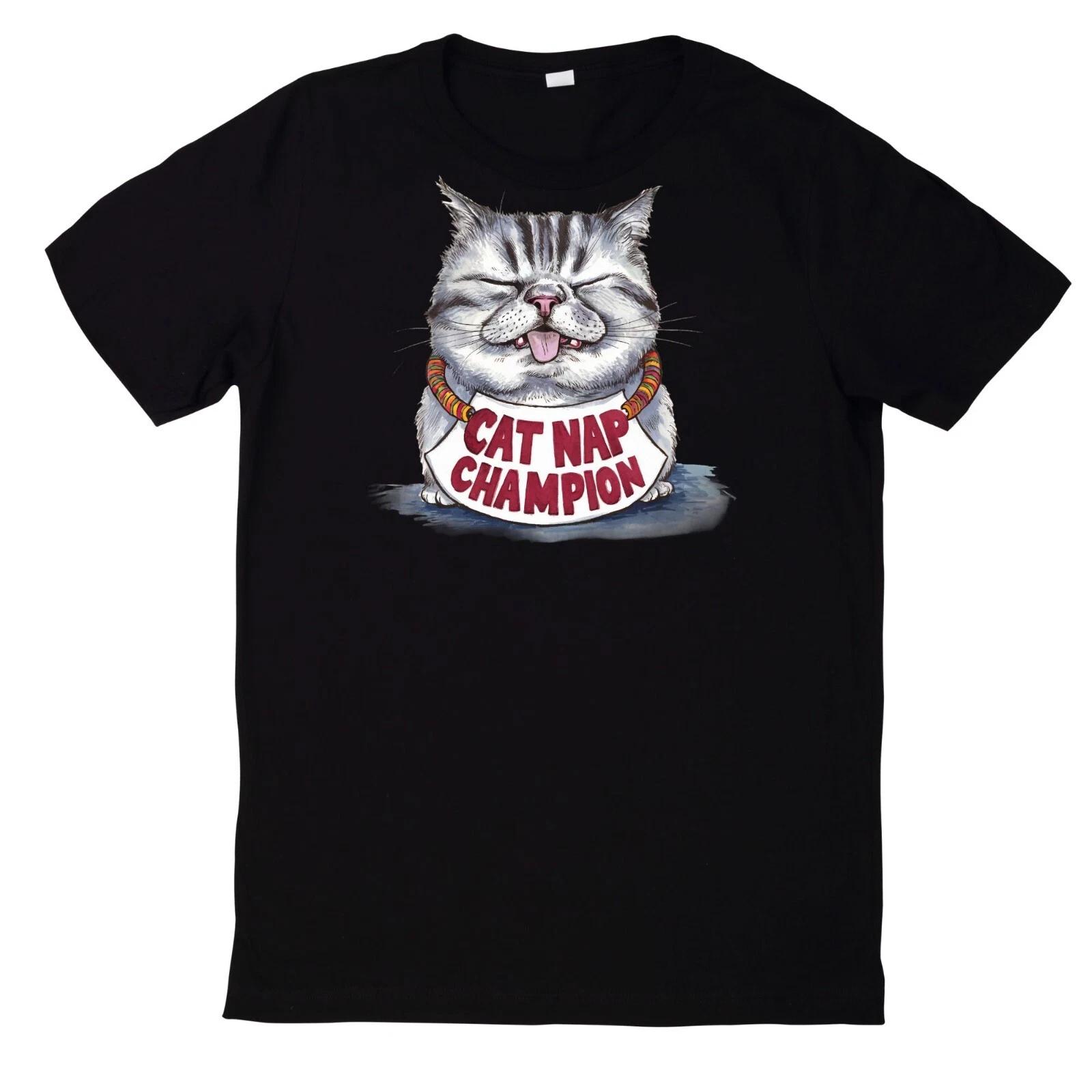 T-Shirt Lustiges Katzen Motiv Baumwolle XXXL