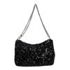 Unique Design Purse Women's 2024 New Spring Summer Versatile Single Shoulder Crossbody Bag Sparkling Chain Armpit Bag