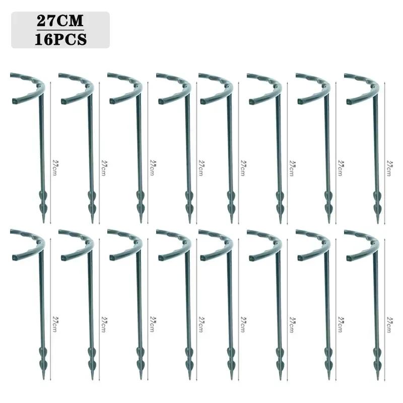4-32PCS Plastic Plant Support Pile Frame Greenhouse Arrangement Semicircle Fixed Rod Indoor Flower Plant Vine Climbing Bracket
