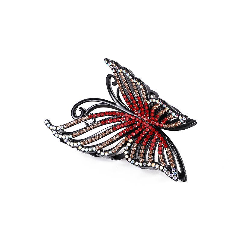Elegant Rhinestone Diamond-Studded Shark Clip for Women
