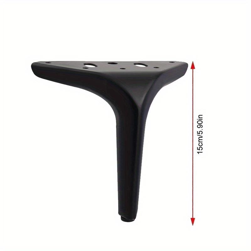 4pcs Furniture Leg Metal Home DIY Heavy Duty Replacement Feet for Bookshelf Sofa Cabinet Chair Couch Coffee Table Desk Bench Nightstand Etc