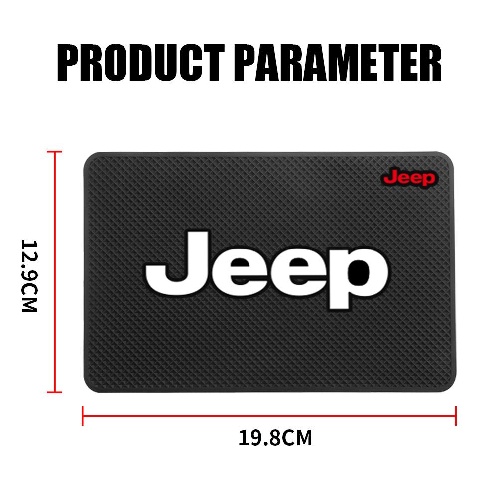 Non-slip Car Styling Anti Slip Pad Phone Non Slip Mat Accessories For Jeep Grand Cherokee Wrangler JK Gladiator Compass Renegade