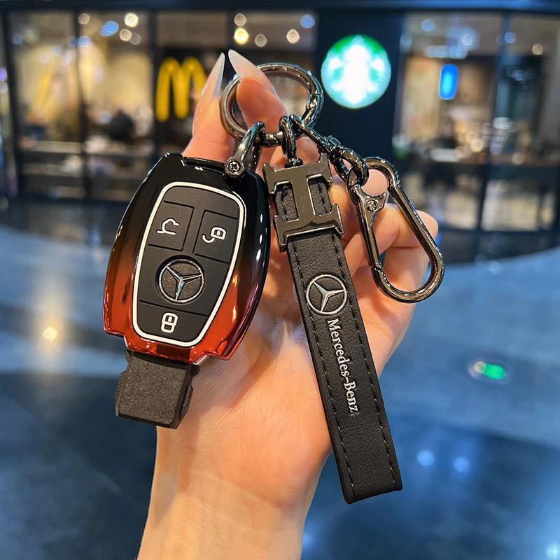 Car Samrt Key Fob Case Cover For Mercedes Benz A B C E S G Class W204 W205 W212 W213 W176 W177 GLC CLA AMG Accessories DZ0
