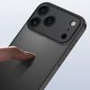 Luxury Ultra Thin Matte Translucent Hard PC Phone Case For iPhone 17 Air 16 15 14 Plus 13 Pro Max Ai Key Shockproof Bumper Cover