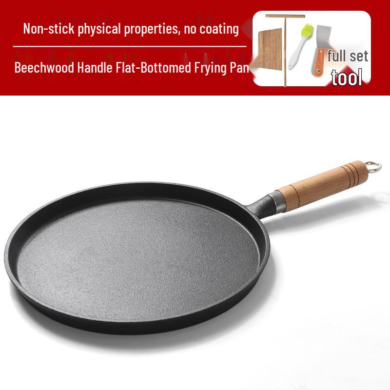 Thickened Cast Iron Non-Stick Flat Pan for Pancakes